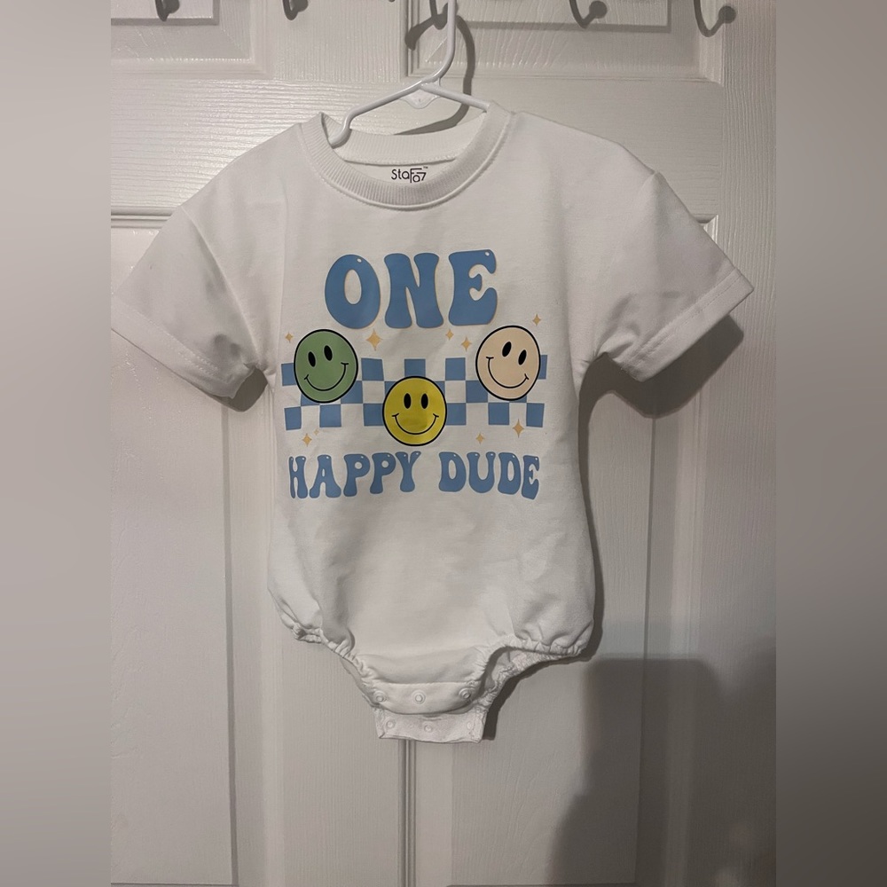 One Happy Dude Romper 18-24m